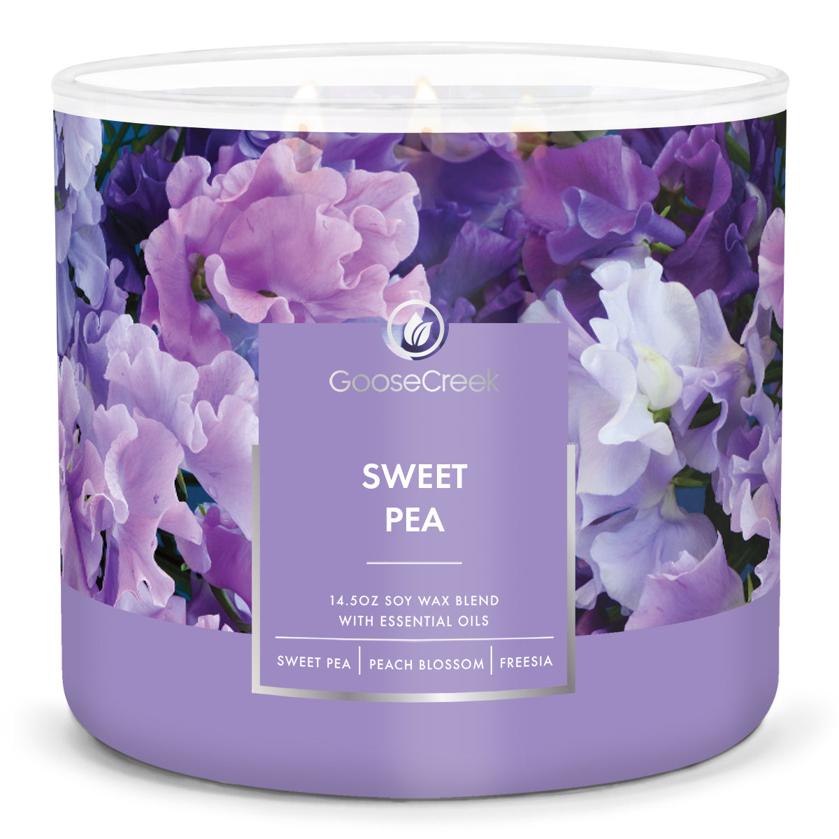 Sweet Pea Large Candle - Transport Yourself to a Blissful Garden – Goose  Creek Candle